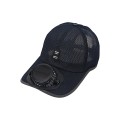 Solar breathable fan cap